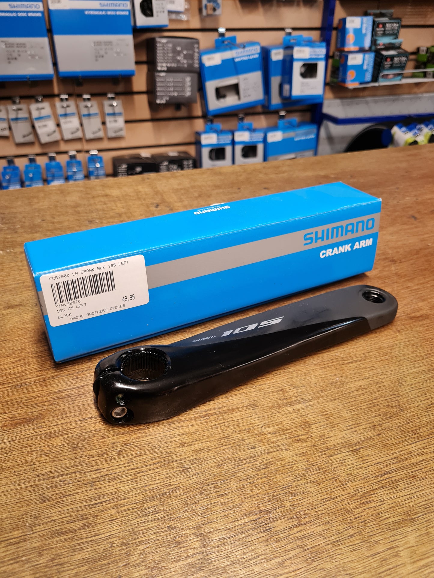 Shimano FC-R7000 Left Hand Crank Arm. 165mm Black. Y1WV98070